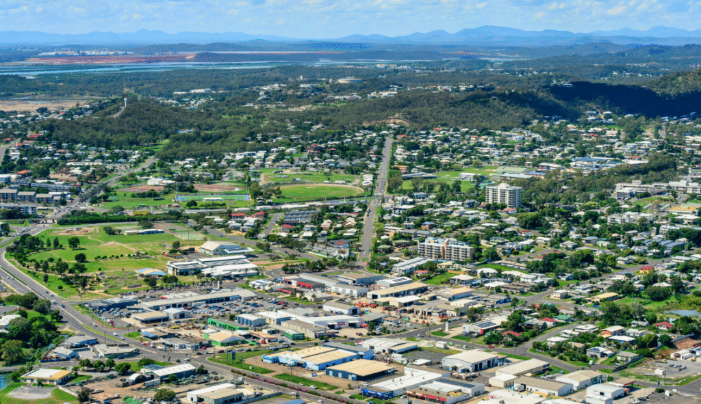 Residential street in South Gladstone, Queensland