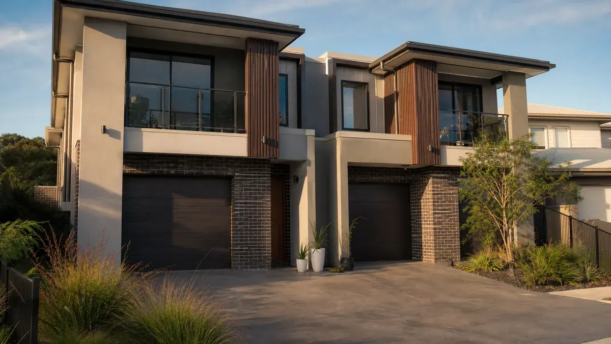 Modern Australian townhouse pair suited to an investment purchase