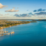 stunning aerial view of gladstone, queensland