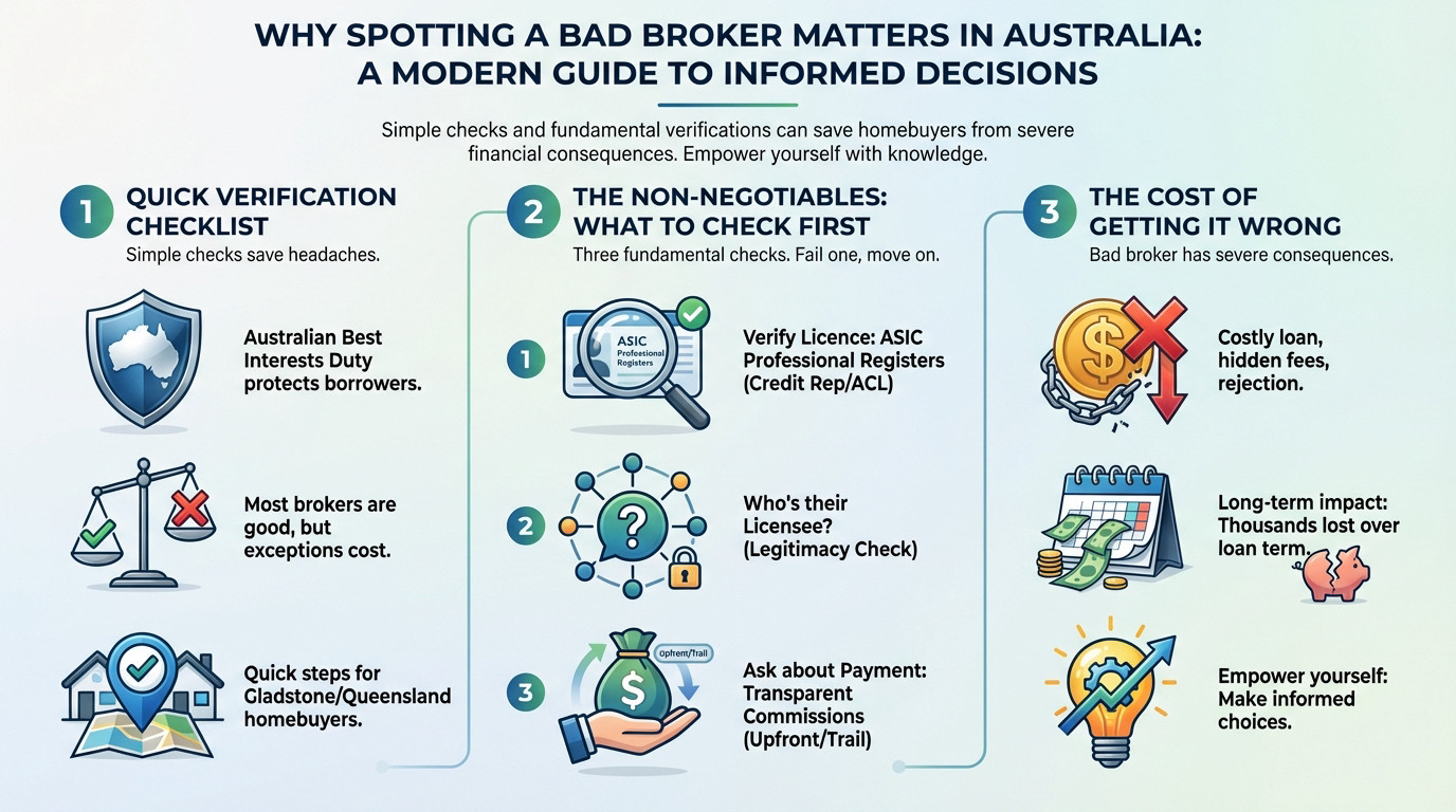 Person analyzing mortgage documents to spot broker red flags